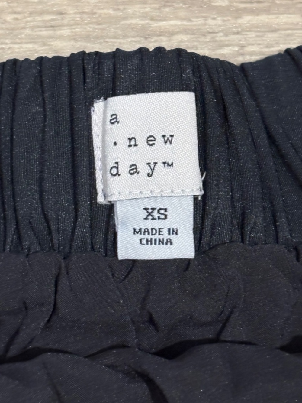 A New Day Women's Bubble Hem Mini Skirt with Hidden Pockets Black - Picture 3 of 12